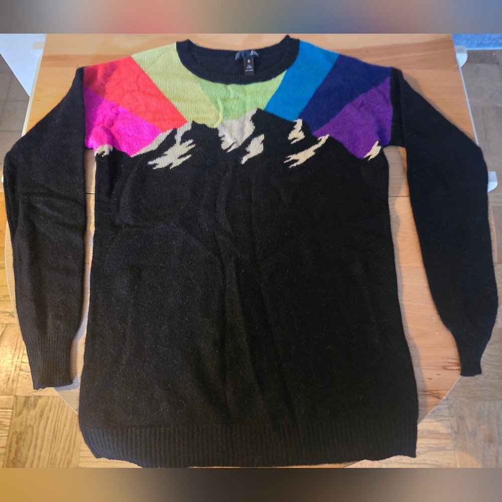 Aqua 100% Cashmere Mountain Sweater From Bloomingdale's